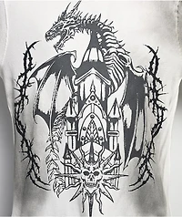 Vitriol Dust Tower White Wash Thermal Long Sleeve T-Shirt