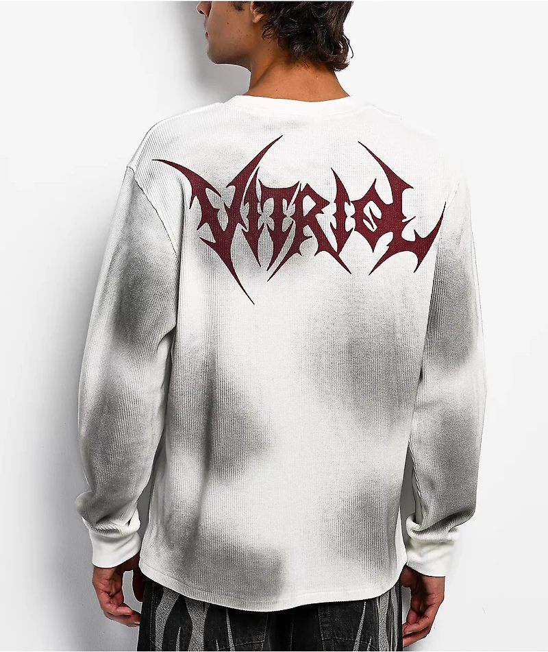 Vitriol Dust Tower White Wash Thermal Long Sleeve T-Shirt