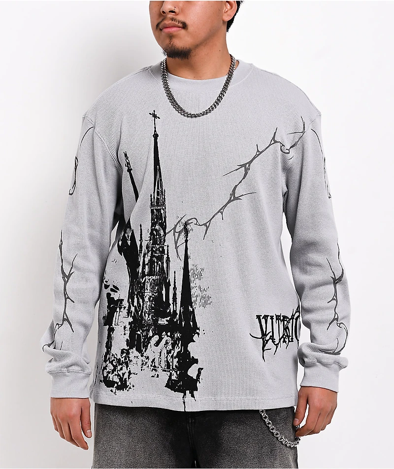 Vitriol Earthquake Silver Thermal Long Sleeve T-Shirt