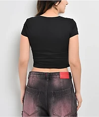 Vitriol Edgy Angel Black Crop T-Shirt