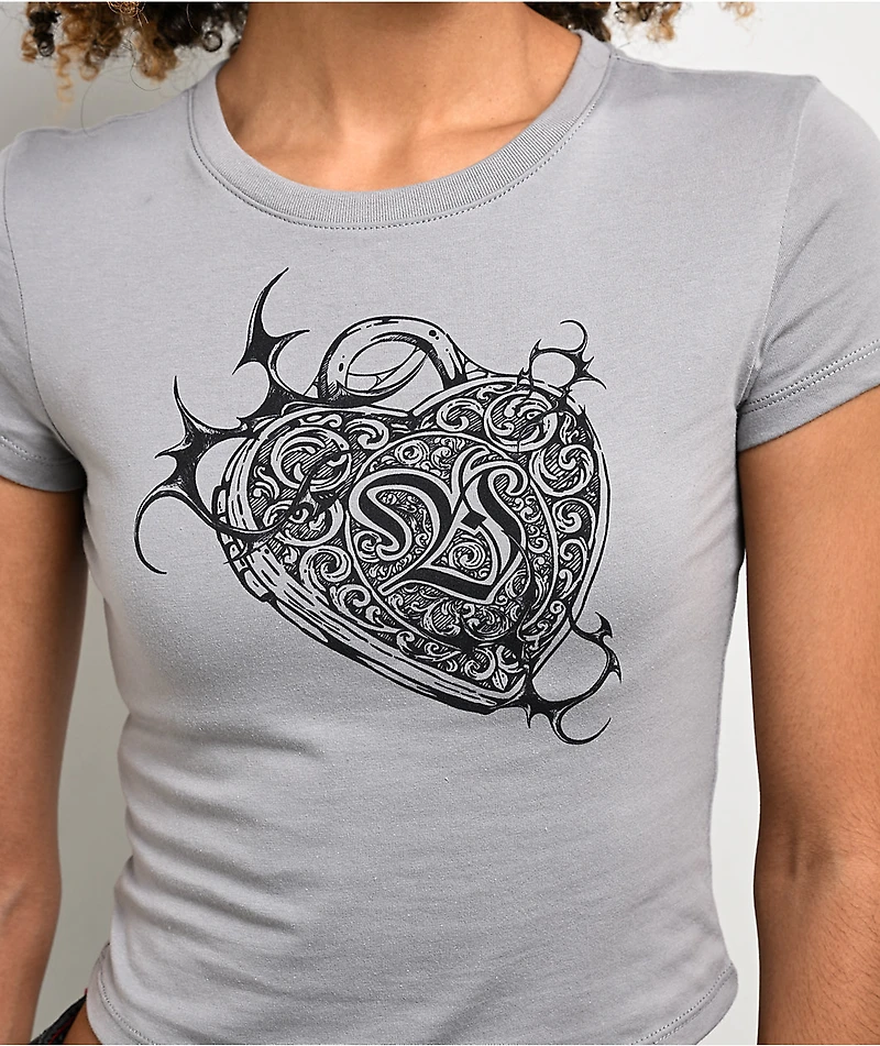 Vitriol Emo Valentine Grey T-Shirt