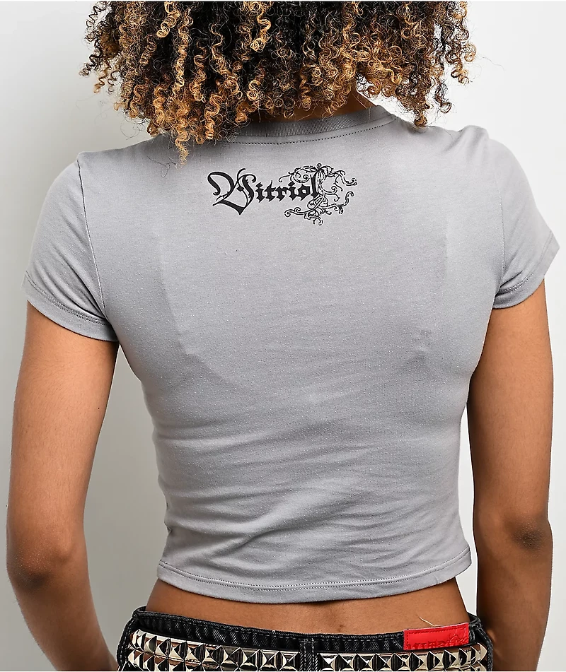 Vitriol Emo Valentine Grey T-Shirt