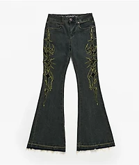 Vitriol Endora Resurrection Blue Wash Bootcut Jeans