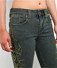 Vitriol Endora Resurrection Blue Wash Bootcut Jeans