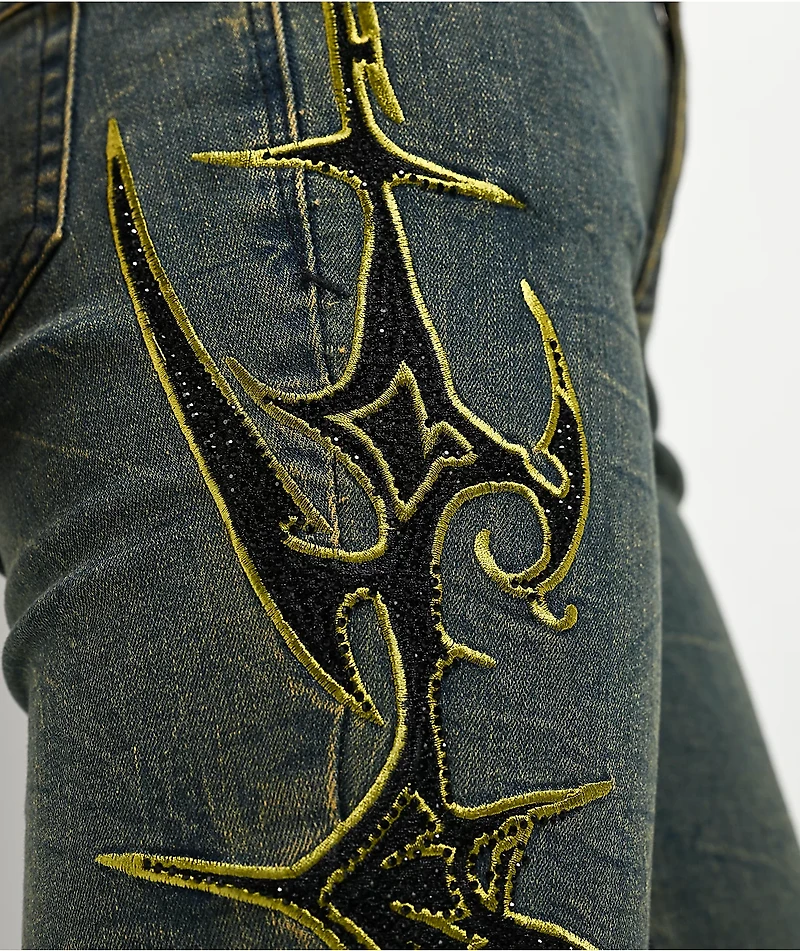 Vitriol Endora Resurrection Blue Wash Bootcut Jeans