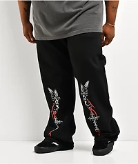 Vitriol Eternal Grace Black Baggy Sweatpants