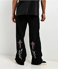 Vitriol Eternal Grace Black Baggy Sweatpants