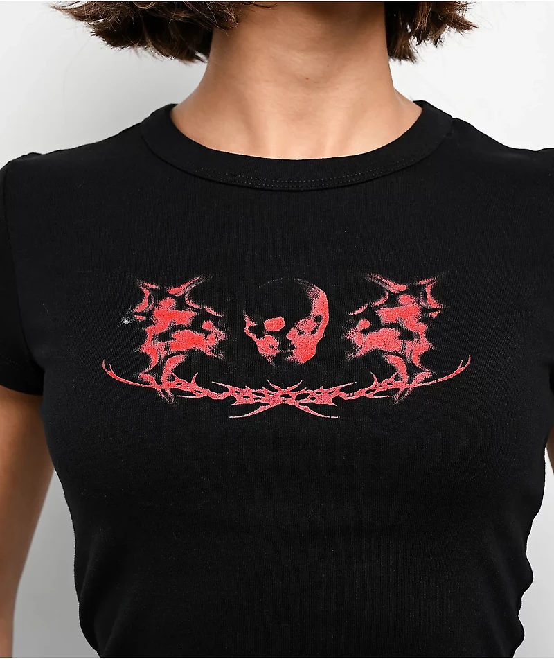 Vitriol Ethereal Sigilism Black Crop T-Shirt