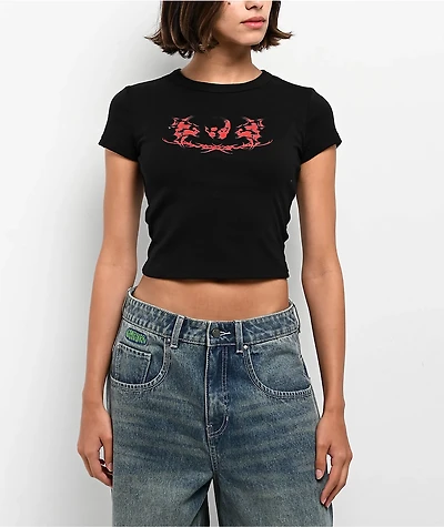 Vitriol Ethereal Sigilism Black Crop T-Shirt