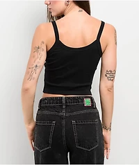Vitriol Ethereal Sigilism Black Crop Tank Top
