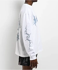Vitriol Evil King White Long Sleeve T-Shirt