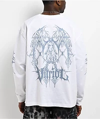 Vitriol Evil King White Long Sleeve T-Shirt