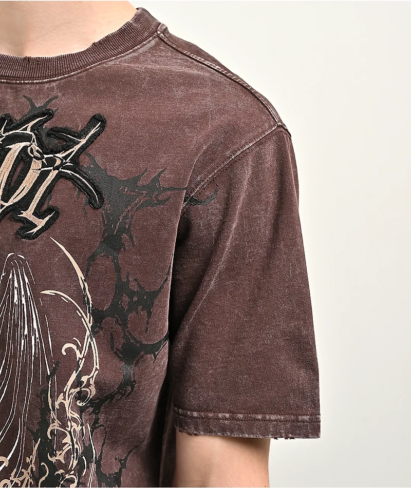 Vitriol Excalibur Brown Wash T-Shirt