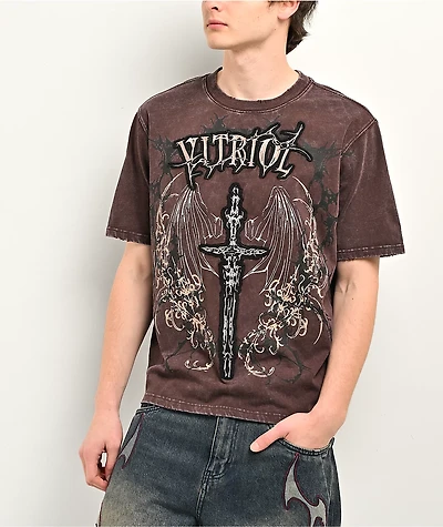 Vitriol Excalibur Brown Wash T-Shirt