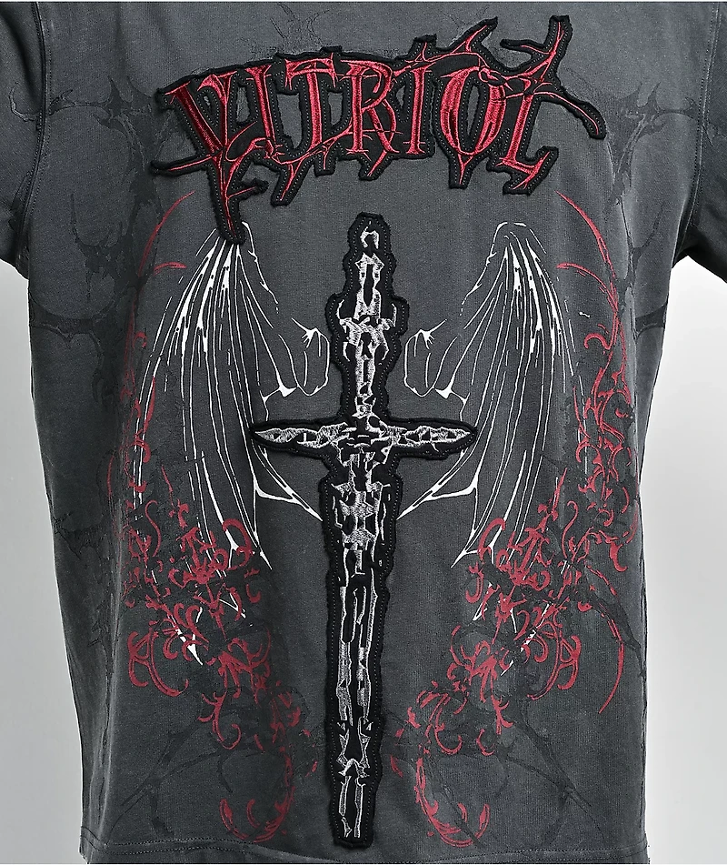 Vitriol Excalibur Charcoal Wash T-Shirt