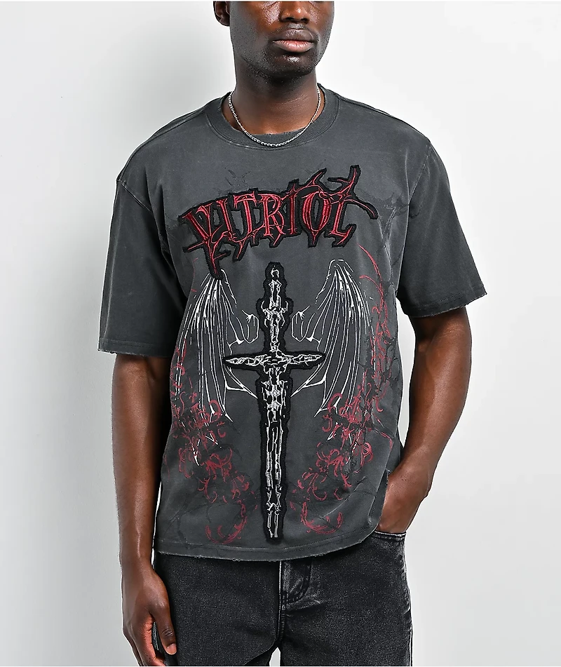 Vitriol Excalibur Charcoal Wash T-Shirt
