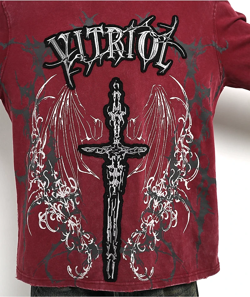 Vitriol Excalibur Red Wash Long Sleeve T-Shirt