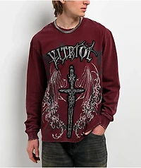 Vitriol Excalibur Red Wash Long Sleeve T-Shirt