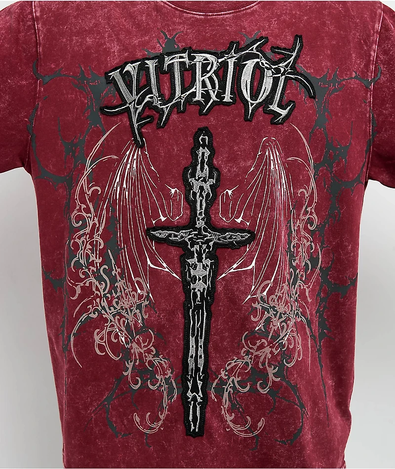 Vitriol Excalibur Red Wash T-Shirt