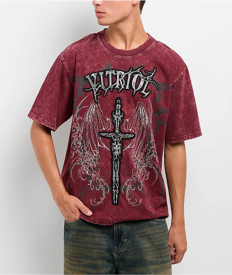 Vitriol Excalibur Red Wash T-Shirt