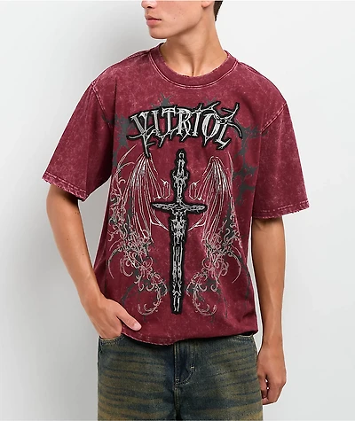 Vitriol Excalibur Red Wash T-Shirt