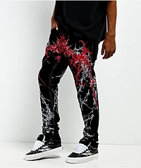 Vitriol Extended Black Skinny Jeans
