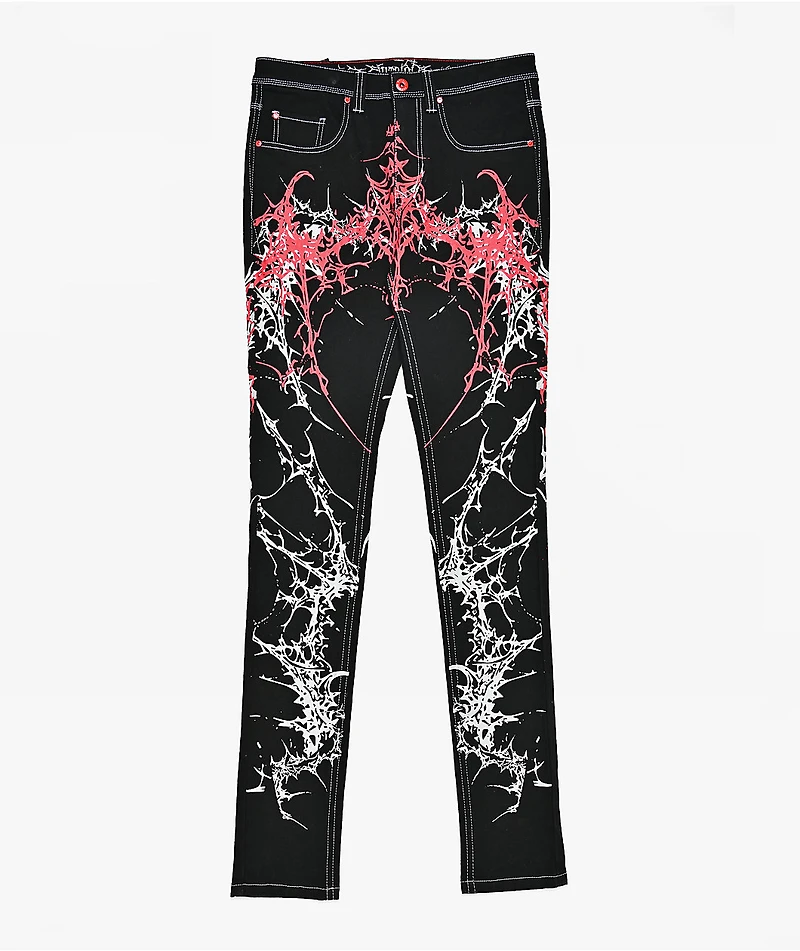 Vitriol Extended Black Skinny Jeans
