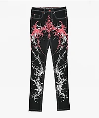 Vitriol Extended Black Skinny Jeans