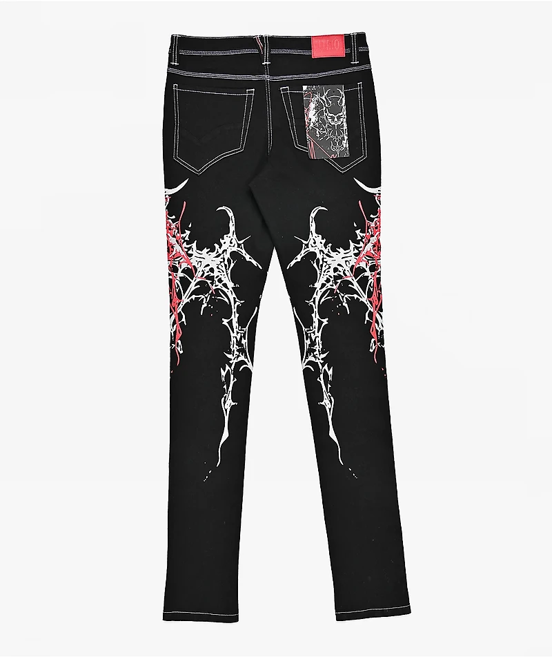 Vitriol Extended Black Skinny Jeans