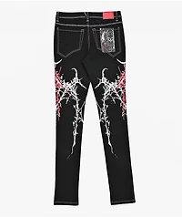 Vitriol Extended Black Skinny Jeans