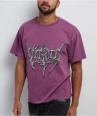 Vitriol Eyes On Me Purple Wash Boxy T-Shirt