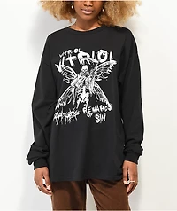 Vitriol Fairy Sinner Black Long Sleeve T-Shirt
