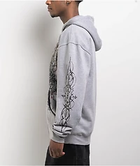 Vitriol Fallen Angel Grey Zip Hoodie
