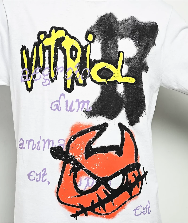 Vitriol Fearl White Long Sleeve T-Shirt