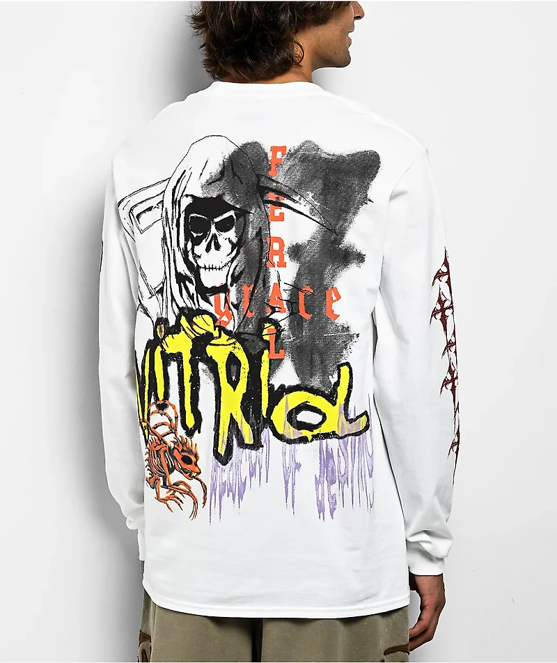 Vitriol Fearl White Long Sleeve T-Shirt