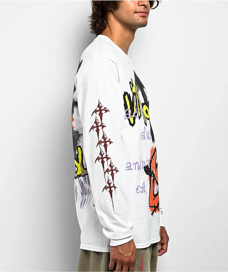 Vitriol Fearl White Long Sleeve T-Shirt