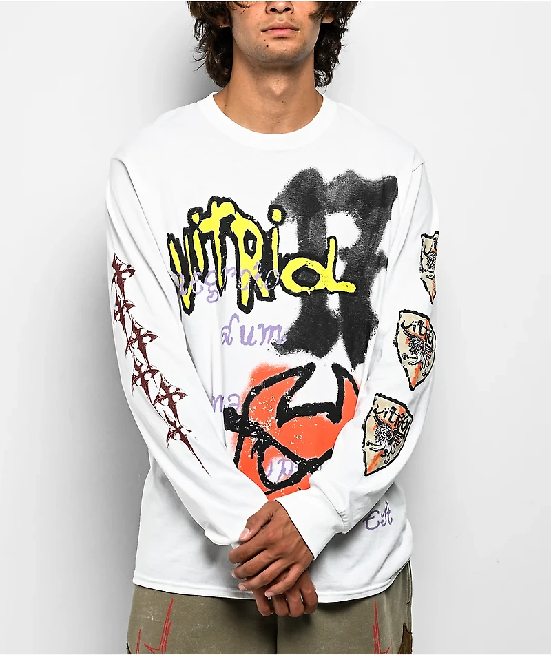 Vitriol Fearl White Long Sleeve T-Shirt