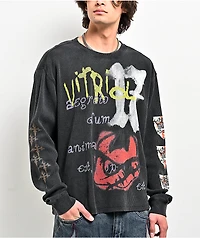 Vitriol Feral Black Thermal Long Sleeve T-Shirt