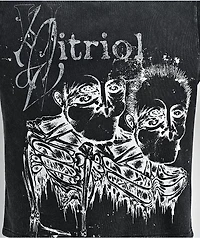 Vitriol Feral Friend Black Wash Knit T-Shirt