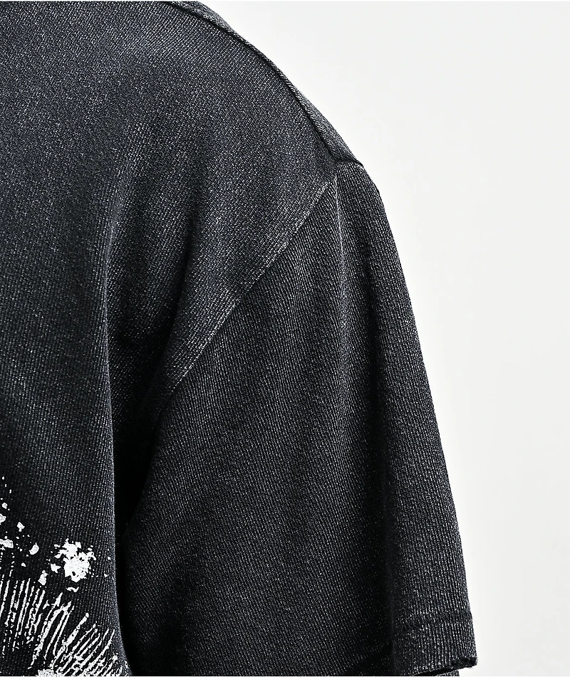 Vitriol Feral Friend Black Wash Knit T-Shirt