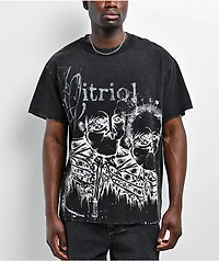 Vitriol Feral Friend Black Wash Knit T-Shirt
