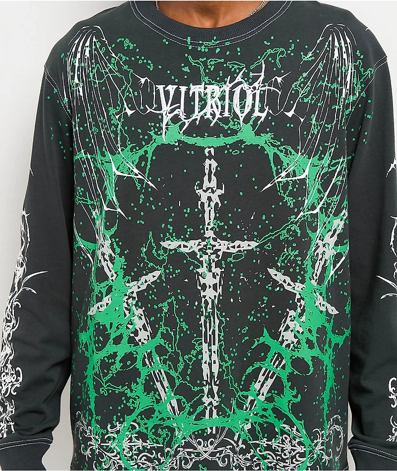 Vitriol Five Kings Black Long Sleeve T-Shirt