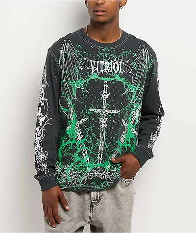 Vitriol Five Kings Black Long Sleeve T-Shirt