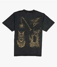 Vitriol Flash Of Darkness Black Wash T-Shirt