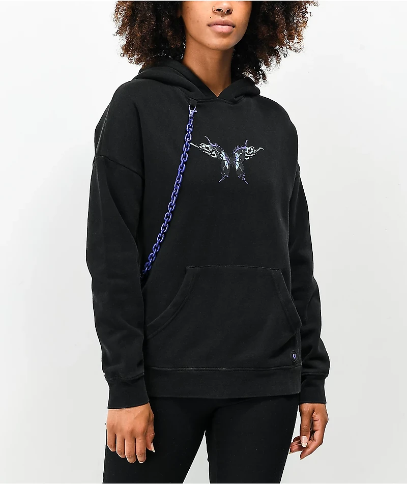 Vitriol Flores Black Hoodie