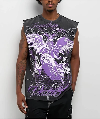Vitriol Forsaken Black Wash Tank Top
