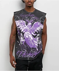 Vitriol Forsaken Black Wash Tank Top