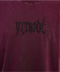 Vitriol Freak Boy Burgundy Wash T-Shirt