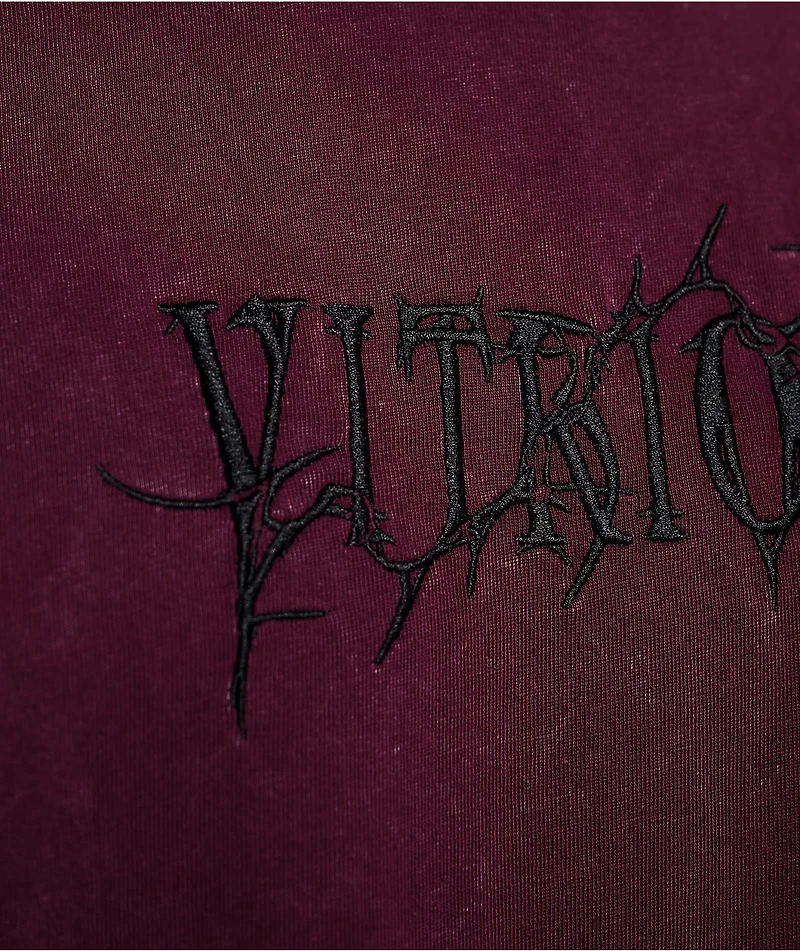 Vitriol Freak Boy Burgundy Wash T-Shirt