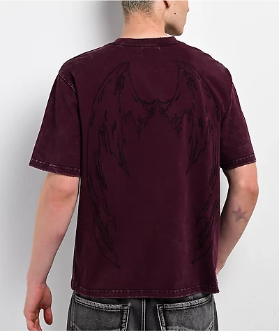 Vitriol Freak Boy Burgundy Wash T-Shirt